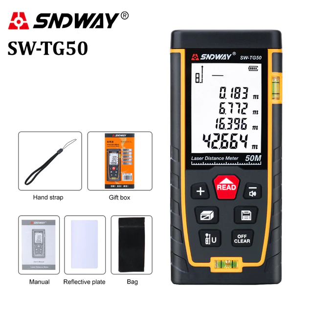 SNDWAY-SW-TG50 лазерна рулетка